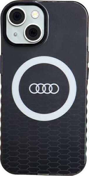 Audi Audi IML Big Logo MagSafe Case iPhone 15 / 14 / 13 6.1" czarny/black hardcase AU-IMLMIP15-Q5/D2-BK