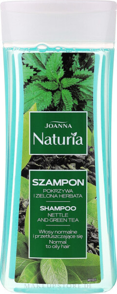 Shampoo für normales bis fettiges Haar mit Brennnessel und grünem Tee - Joanna Naturia Shampoo With Nettle And Green Tea 200 ml