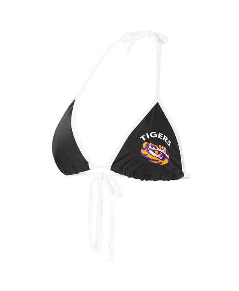 Women's Black LSU Tigers Perfect Match Bikini Top