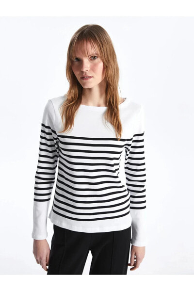 Топ LC WAIKIKI Stripe Neck Tee