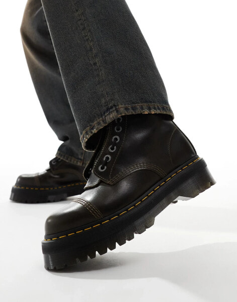 Dr. Martens – Sinclair Jungle – Stiefel aus Leder in Braun