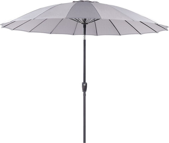 Beliani Lumarko Parasol ogrodowy ⌀ 255 cm szary BAIA!