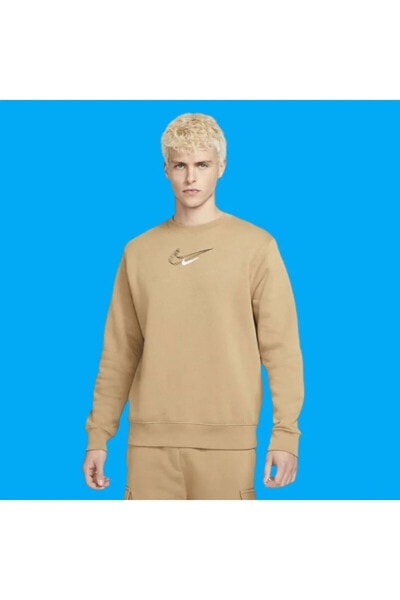 Толстовка мужская Nike Sportswear Fleece Crew BB 3D Sweatshirt DV9137-258