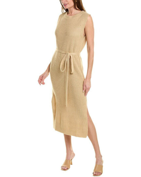Платье с поясом Brook + Lynn Tan 100% акрил 50 дюймов