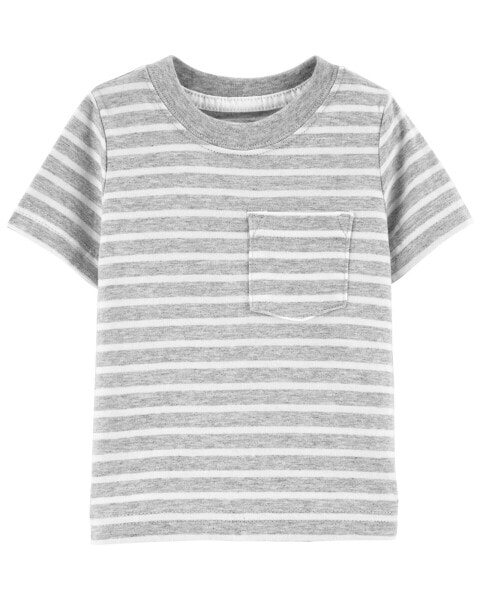 Baby Striped Pocket Tee 6M