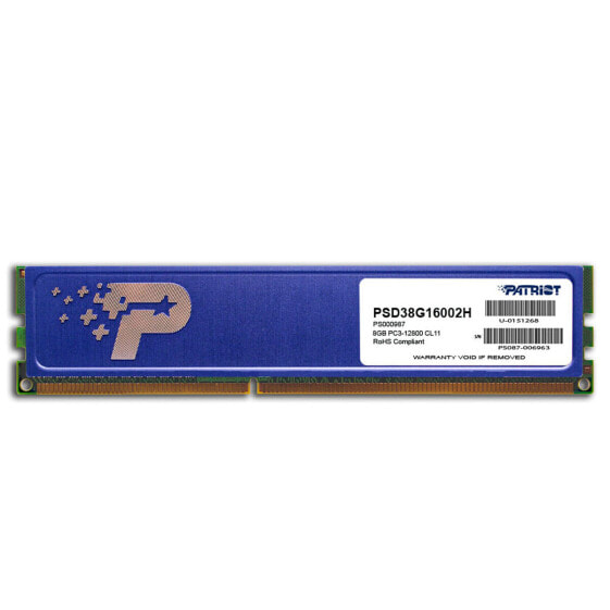 Память RAM Patriot Memory PSD38G16002H DDR3 CL11 8 Гб