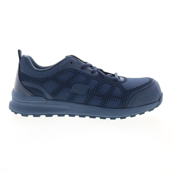 Skechers Bulklin Ayak Composite Toe 77289 Womens Blue Athletic Work Shoes