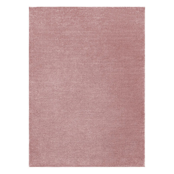 Teppich Softy Glatt Einfarbig Rosa