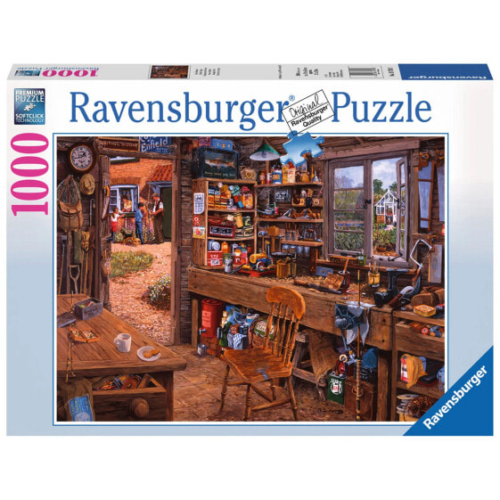 Пазл для взрослых Ravensburger Premium-Puzzle 1000 деталей "Opas Schuppen"