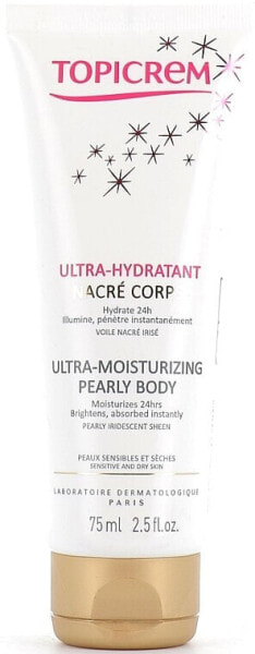 Ultra feuchtigkeitsspendende Körperlotion mit perlmutternem Glanz - Topicrem Ultra-Moisturizing Pearly Body 75 ml