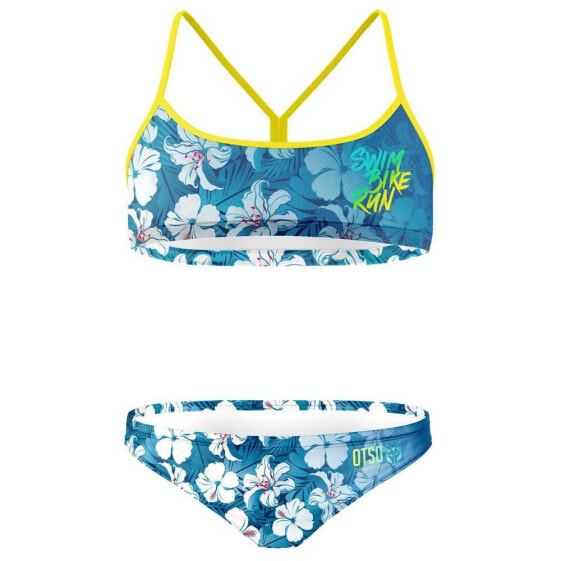 OTSO Swim Bike Run Flower bikini