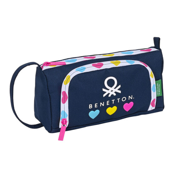 School Case Benetton Love Navy Blue 20 x 11 x 8.5 cm