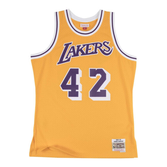 Mens Mitchell & Ness NBA SWINGMAN JERSEY - LA LAKERS 84-85 JAMES WORTHY