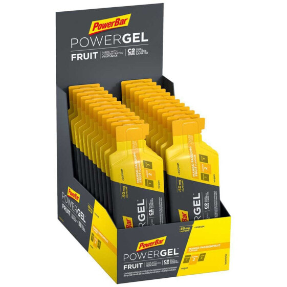 POWERBAR PowerGel Original 41g 24 Units Mango Energy Gels Box