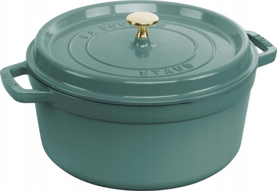 STAUB Garnek żeliwny okrągły Staub - 5.2 ltr, Eukaliptusowy