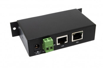 Exsys EX-6007POE - Gigabit Ethernet - 10,100,1000 Mbit/s - IEEE 802.3af - Black - 48 V - 300 g