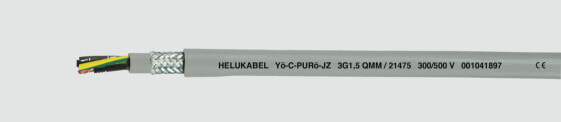 Helukabel Yö-C-PURö-JZ - Low voltage cable - Grey - Polyurethane (PUR) - 9.3 mm - Polypropylene - Tinned copper