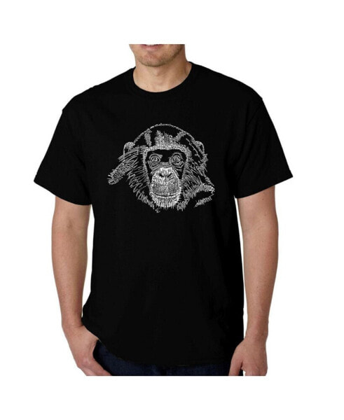 Men's Word Art - Chimpanzee T-Shirt