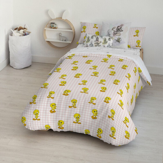 Пододеяльник Piolín Tweety Vichy Розовый 200 x 200 cm