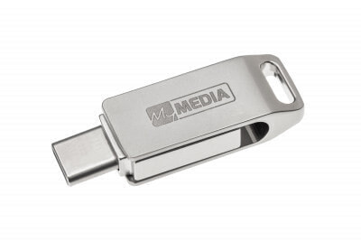 Verbatim MyDual - 16 GB - USB Type-A / USB Type-C - 3.2 Gen 1 (3.1 Gen 1) - Drehring - 9 g - Silber
