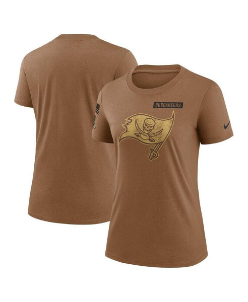 Women's Brown Tampa Bay Buccaneers 2023 Salute to Service Legend Performance T-shirt