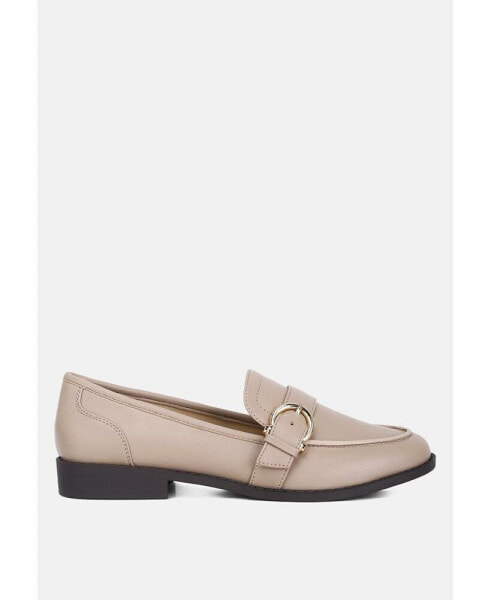 sheboss buckle detail loafers