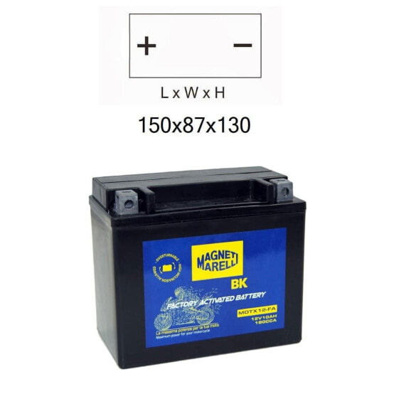 MAGNETI MARELLI 12V MOTX12 10 Ah Battery