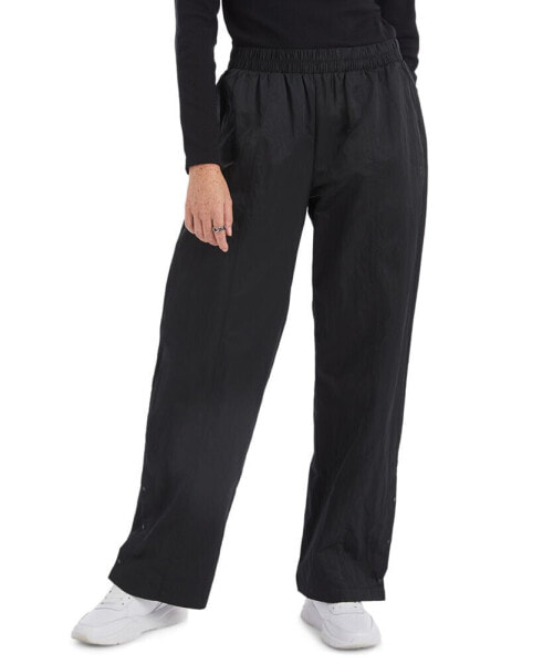 Women's High Rise Snap Cuff Straight Leg Pants