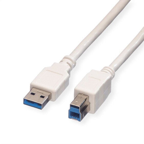 ROLINE USB 3.0 A-B, 1.8M USB кабель 1,8 m USB A USB B Белый 11.99.8870
