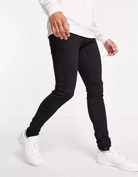 Jack & Jones Essentials Liam skinny fit jean in black