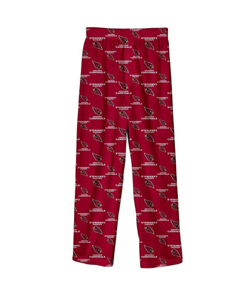 Big Boys Cardinal Arizona Cardinals Team-Colored Printed Pajama Pants