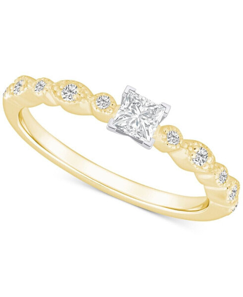 Diamond Princess Engagement Ring (3/8 ct. t.w.) in 14k Gold