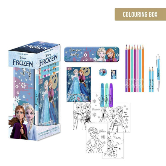 CERDA GROUP Frozen Coloreable Stationery Set