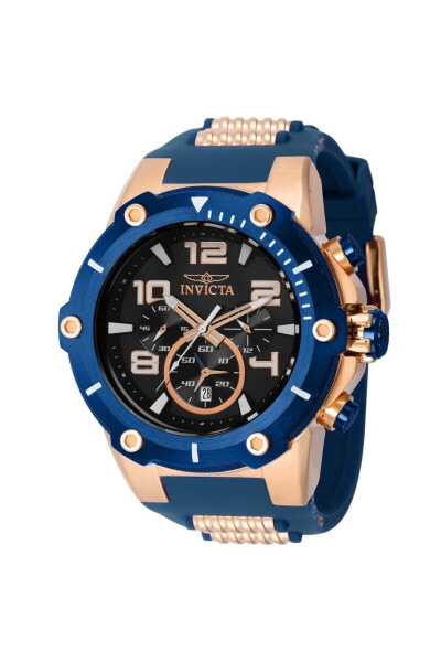 Invicta Men's Speedway 51.5mm Stainless Steel Silicone Quartz Watch Rose Gold...