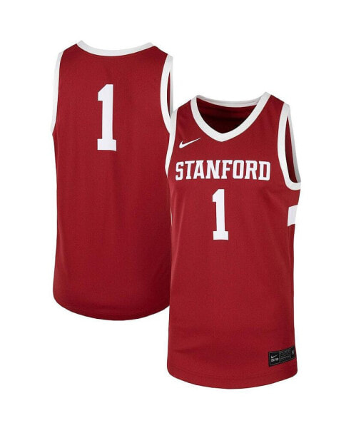 Men's #1 Cardinal Stanford Cardinal Team Replica Basketball Jersey
