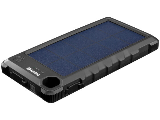 Внешний аккумулятор Sandberg Outdoor Solar Powerbank 10000 mAh - чёрный