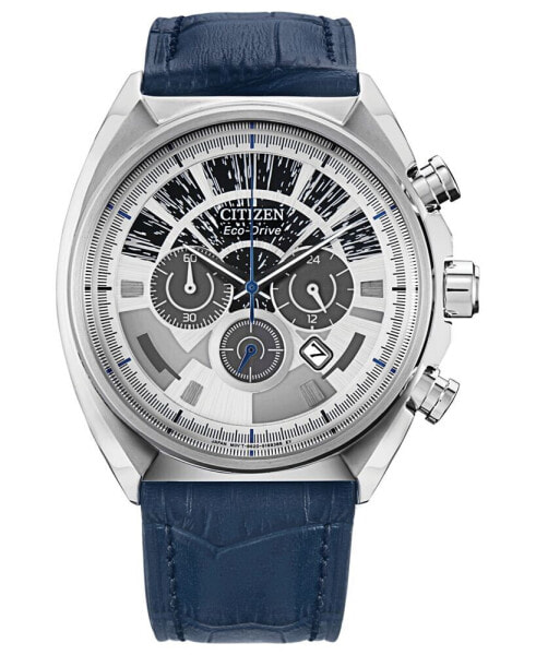 Millennium Falcon Blue Leather Strap Watch 44mm