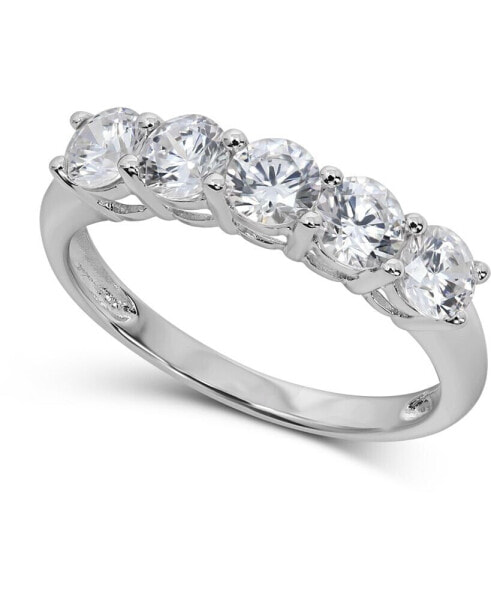 Cubic Zirconia Ring in 14k White Gold