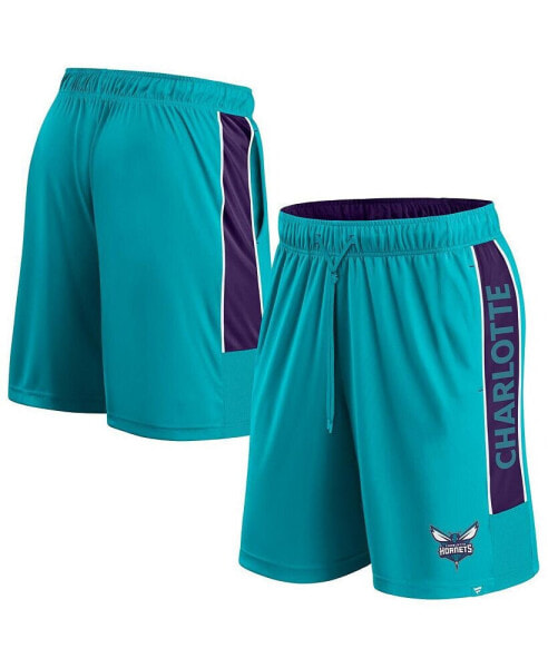 Men's Teal Charlotte Hornets Game Winner Defender Shorts