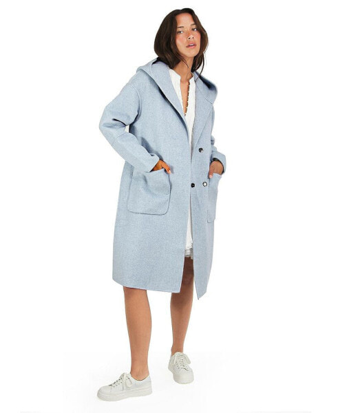 Women Walk This Way Wool Blend Oversized Coat