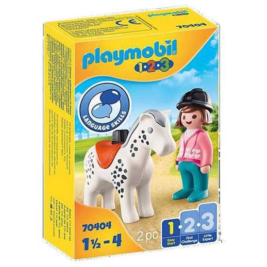 Конструктор Playmobil 70404 1.2.3 Всадник на лошади