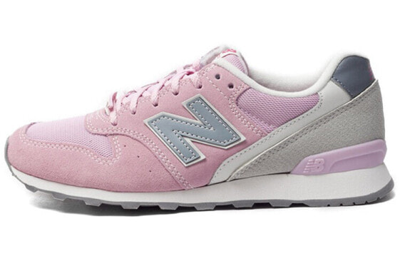 Кроссовки женские New Balance NB 996 розового цвета, низкие, беговыеросового цвета.