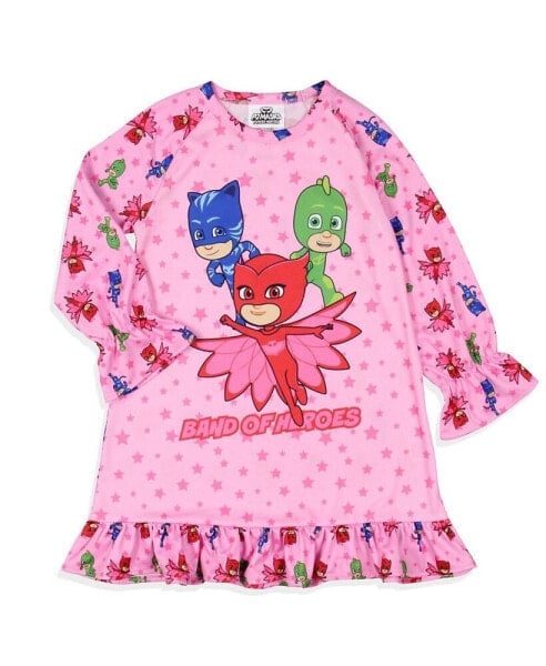 Toddler Girls Gekko Cat Owlette Characters Sleep Pajama Nightgown