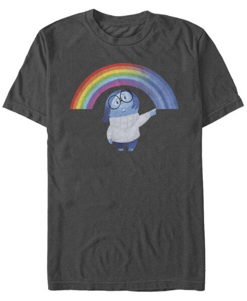 Men's Sadness Rainbow Short Sleeve Crew T-shirt