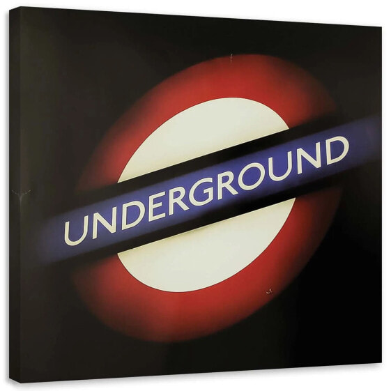 Leinwandbild London Underground Zeichen