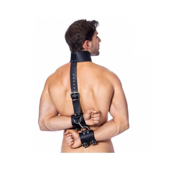 Утяжки из кожи BONDAGE PLAY Neck and Hands Ties M-L