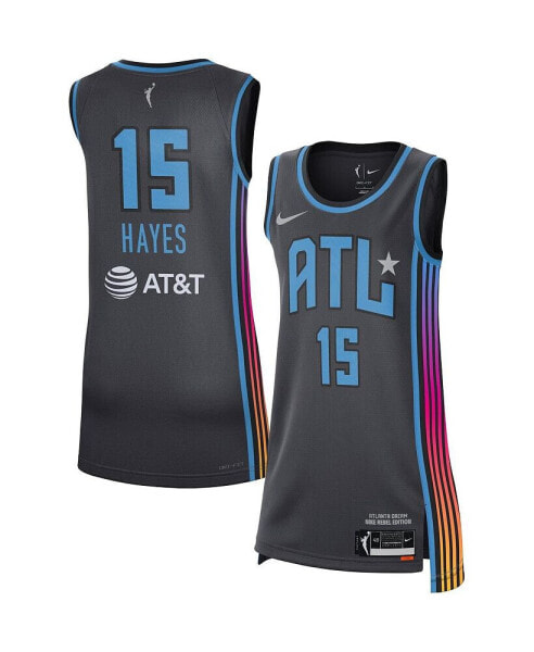 Women's Tiffany Hayes Black Atlanta Dream Rebel Edition Jersey