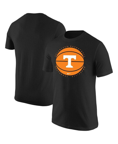 Men's Black Tennessee Volunteers Basketball Logo T-shirt