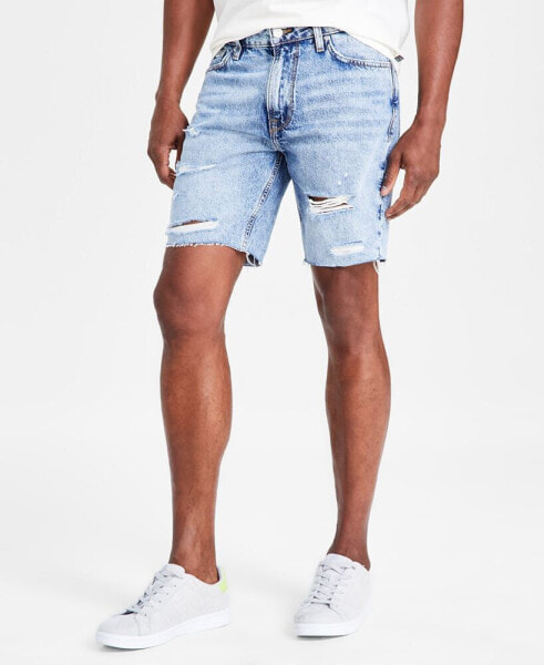 Men's Slim-Fit Wyatt Destroyed Cut-Off Shorts