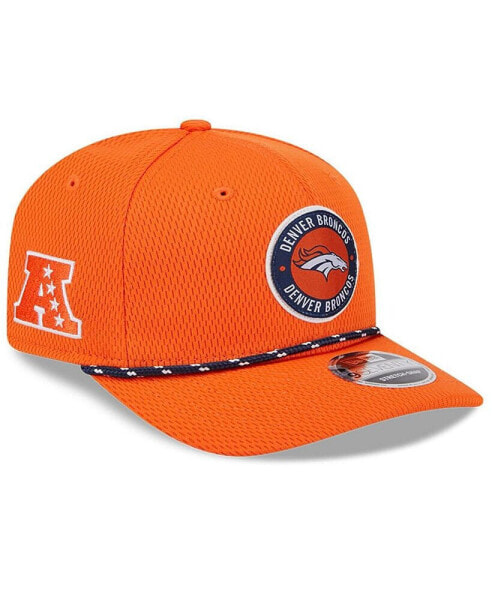 Men's Orange Denver Broncos 2024 Sideline 9SEVENTY Stretch-Snap Hat